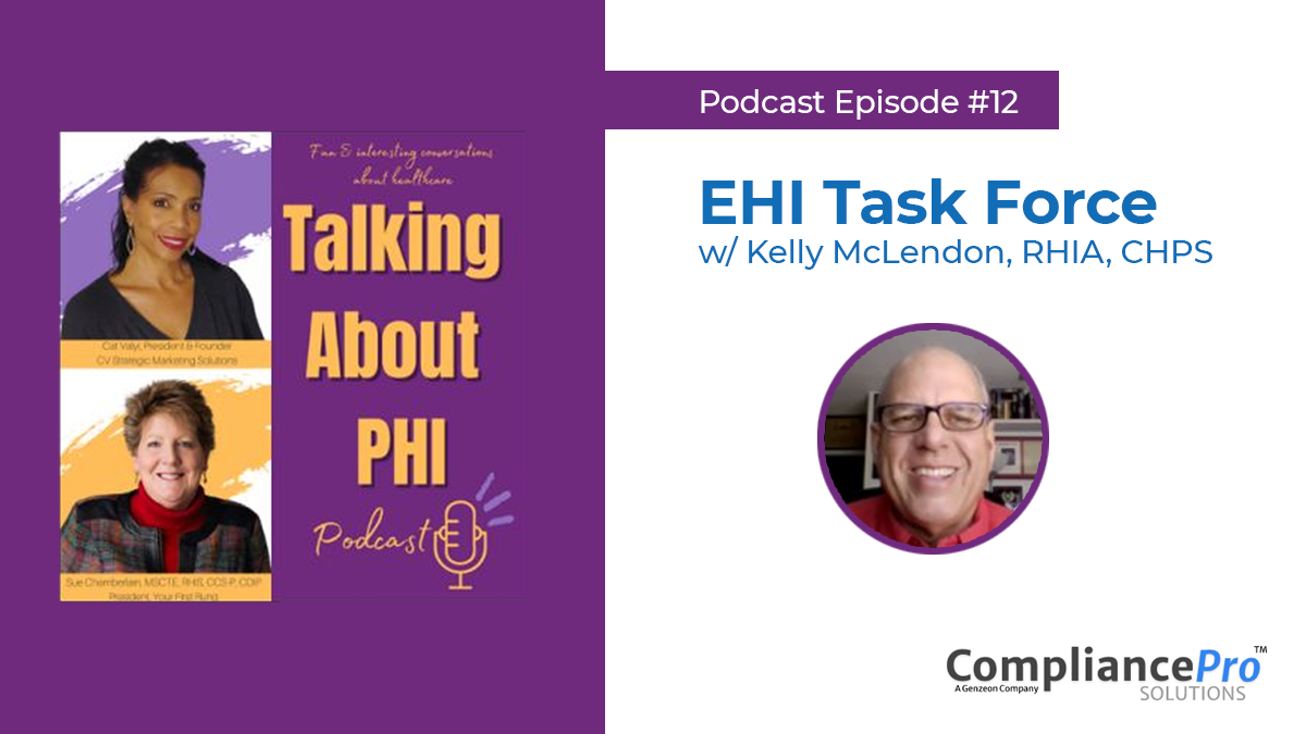 Talking About PHI podcast - Kelly McLendon special guest EHI Task Force